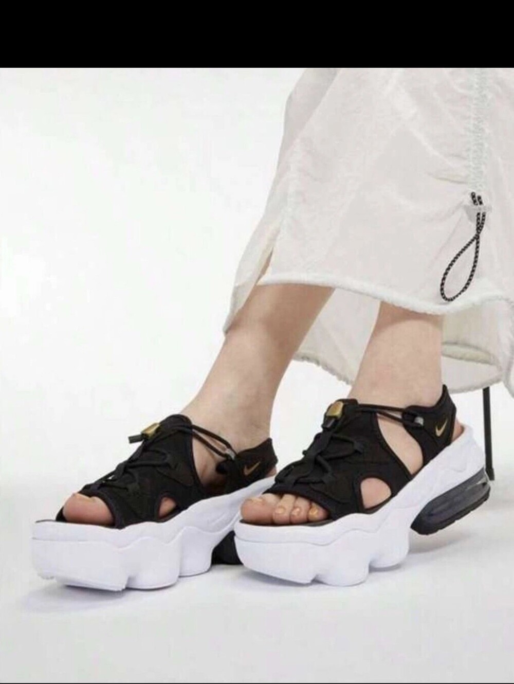 Nike Air Max Koko Sandal 'Black White' Sz 9 Streetwear Athleisure Comfort